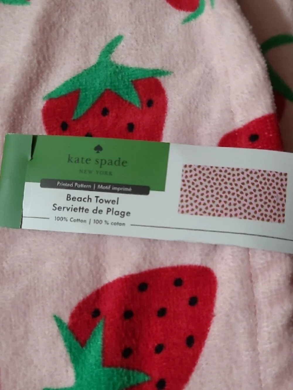 Kate Spade New Strawberries Beach Towel